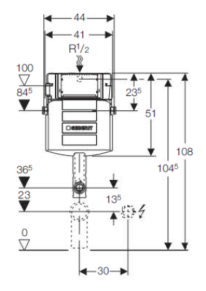 Stelaż Geberit Spłuczka podtynkowa Sigma bez stelaża 6/3L (109.300.00.5) 2