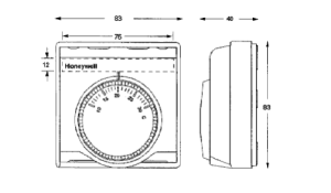 Honeywell Termostat pokojowy naścienny (T6360A1079) 3