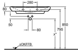 Umywalka Keramag MyDay 80cm (125480-000) 2