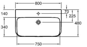 Umywalka Keramag MyDay 80cm (125480-000) 4