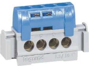 Legrand Listwa przyłączowa N-4 IP2x 1,5-16 mm2 niebieska 004840 1