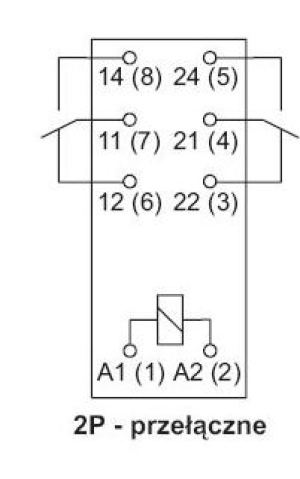 Relpol Przekaźnik elektromagnetyczny RM84-2012-35-1012 2P 8A 250V IP40 600335 4