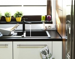 Bateria kuchenna Kludi Zenta stojąca czarny (389738675) 2