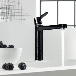 Bateria kuchenna Kludi Zenta stojąca czarny (389738675) 5