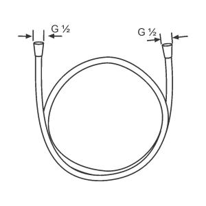 Wąż prysznicowy Kludi LogoFlex chrom 125cm (6105505-00) 2