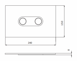 Przycisk spłukujący Koło Cameleon do WC biały (94153-001) 2