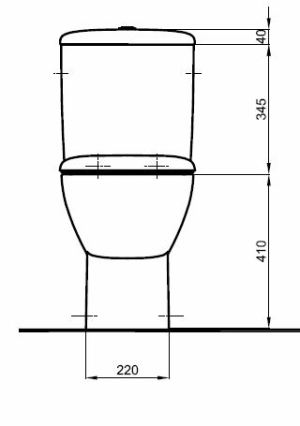 Zestaw kompaktowy WC Koło Style 64 cm cm biały (L29020000) 3