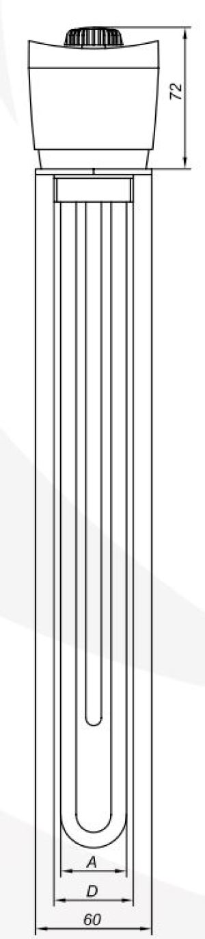 Red Grzałka do bojlera z termostatem GRBT 2000W 5/4" (R231201003) 3