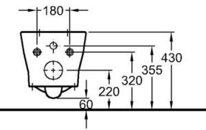 Miska WC Keramag Silk wisząca (203650-000) 2