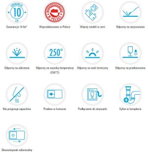 Zlewozmywak Deante Komora podblatowa Corda alabaster ZQA A10C 4