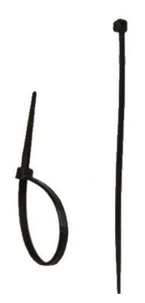 Dedra Opaski zaciskowe nylonowe 4,8x200mm czarny 25szt. - 11C48201 1
