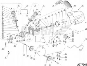 Pansam Korek wlewu oleju do A077060 - XA077060.96 4