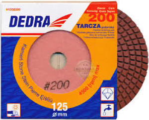Dedra Dysk polerski 125mm ziarno 200 elastyczny diamentowy - H12G0200 2