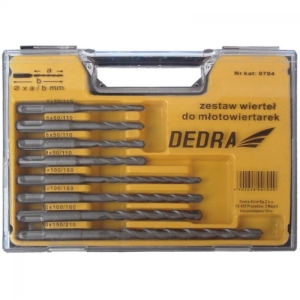 Wiertło Dedra do betonu SDS+ 5 6 10 8mm zestaw (0704) 1