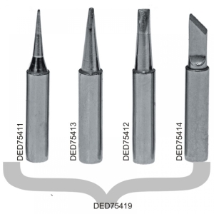 Dedra Grot miedziany 4 szt: 1,6mm, 3,2mm, punktowy, płaski (DED75419) 1