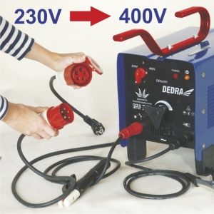 Dedra Spawarka transformatorowa 250A 230/400V na kółkach + przyłącze do sieci DESa016k - DESa351 2