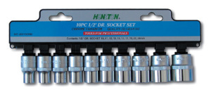 Honiton Zestaw nasadek 6-kątnych 1/2" 10-24mm 10szt. (H4010) 1