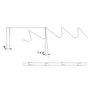Globus Piła KB do cięcia poprzecznego drewna twardego i miękkiego 550x30mm 84z - PT150-0550-0001 2