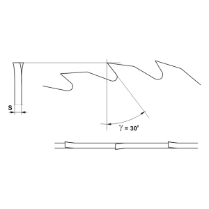 Globus Piły LA do cięcia wzdłużnego drewna miękkiego 550x30mm 48z - PT110-0550-0001 2