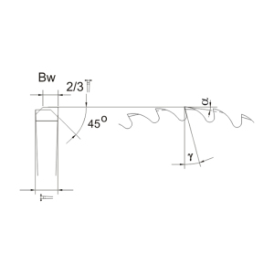 Globus Frez do przecinarek HSS BW 18 typ C 250x32x2,00mm FP220-0250-0001 2