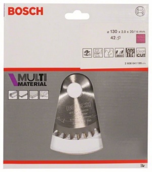 Bosch Tarcza pilarska Multi Material 130x20mm z42 - 2608641195 2