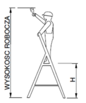 Drabex Drabina wolnostojąca jednostronna aluminiowa 2 stopniowa (DR1102) 5