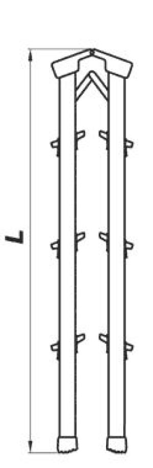 Drabex Drabina wolnostojąca dwustronna aluminiowa 4 stopniowa (DR8003) 5