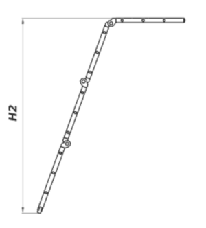 Drabex Drabina aluminiowa uniwersalna 476cm 4x4 szczeble - 6003 8