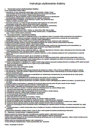 Drabex Drabina aluminiowa malarska 245mm 8 szczebli (5003) 8