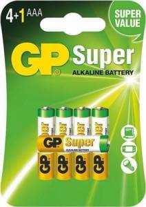 GP BATERIE SUPER ALKALINE AAA LR3 1.5V 5 SZTUK [jm.KPL] - GP24A-U5 1