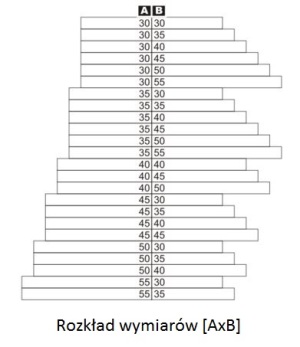 LOB Wkładka bębenkowa z gałką WG-54 30x50mm nikiel WG-34N 4