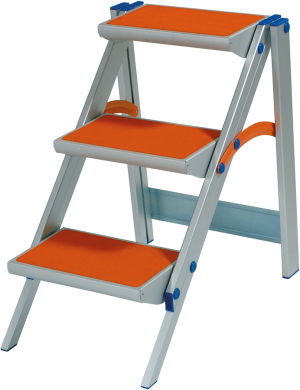 Drabex Drabina wolnostojąca jednostronna aluminiowa 3 stopniowa (DR8022) 5