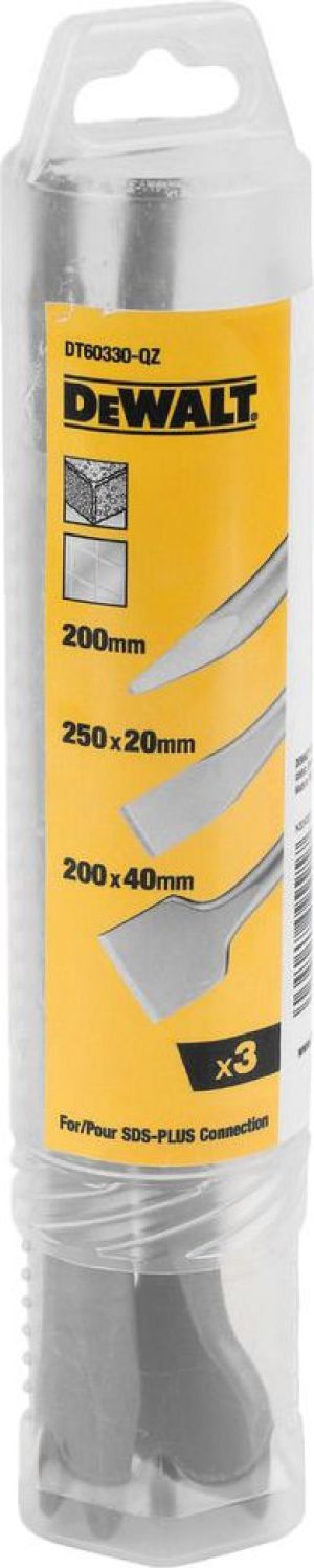 Dewalt Zestaw dłut SDS-Plus 3 elementy (DT60330-QZ) 2