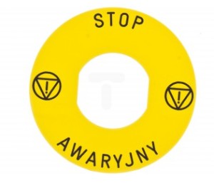 Schneider Electric Etykieta żółta "stop awaryjny" - ZBY9PL30 1