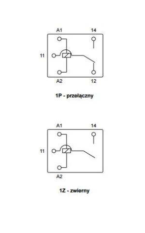 Relpol Przekaźnik 1Z 12A cewka 12VDc RM50N-3021-85-1012 2