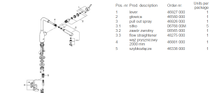 Bateria kuchenna Grohe Essence stojąca chrom (30270000) 3