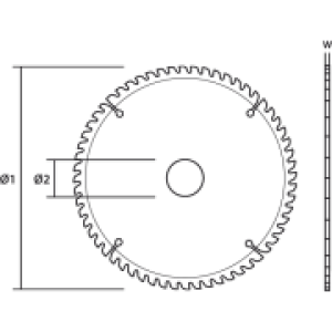 Graphite Tarcza do pilarki widiowa 185x30mm 60zębów - 55H601 2