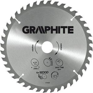 Graphite Tarcza do pilarki widiowa 250 x 30mm 100zębów ALU (55H611) 1