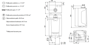 Piec gazowy De Dietrich Naścienny kocioł gazowy kondensacyjny MCR3 PLUS 35S (7625583A) 2