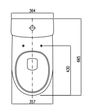 Zestaw kompaktowy WC Koło Miska kompaktowa WC Rimfree Nova Pro (M33220000) 2