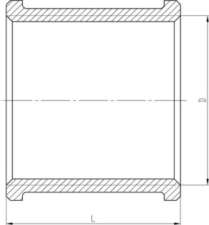 Invena Mufa mosiężna gwint wewn. 1/2" - ZM-04-015 2