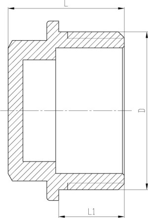Invena Korek mosiężny 3/4" - ZM-12-020 2