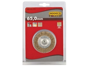 Modeco Szczotka tarczowa druciana z trzpieniem 1/4 cala 100mm (MN-69-175) 2