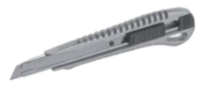 Modeco Nóż z wymiennym ostrzem łamanym 9mm aluminiowy (MN-63-011) 1
