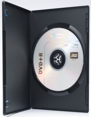 Ednet Pudelko DVD 10 pack, czarne 1xDVD SLIM 1