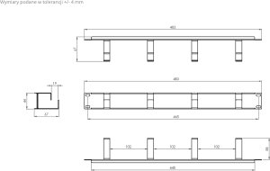 NetRack Organizator kabli 19”/1U Czarny (119-001-010-003) 4