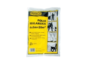 Folia malarska Modeco cienka 4 x 12,5m (MN-05-621) 1