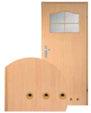 Maxpol Tuleja wentylacyjna do drzwi łazienkowych fi40 brązowa - 171 2