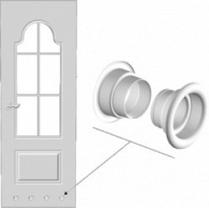 Maxpol Tulejka wentylacyjna fi40mm biała 171 2