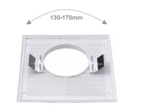 Maxpol Kratka do pochłaniacza 215x215mm fi120mm biała - 119 3